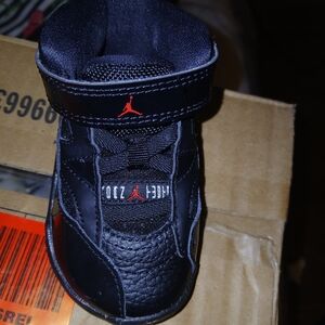 Jordan Infant Walker Shoes in Black and Red